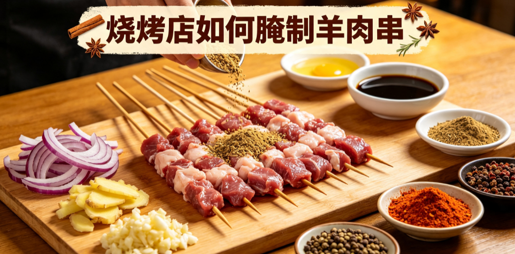 烧烤店如何腌制羊肉串
